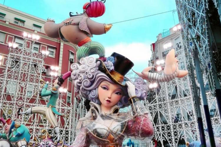 Las Fallas celebration of Valencia