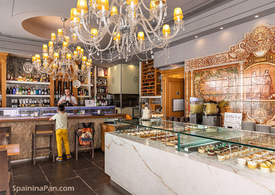 A decorative Spanish patisserie in Seville.