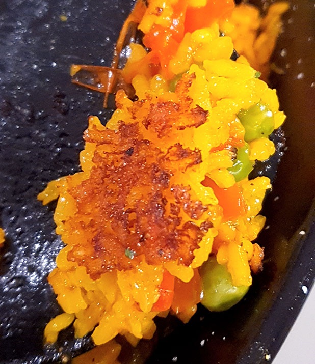 Crusty Spanish paella socarrat! Crusty Spanish paella socarrat!