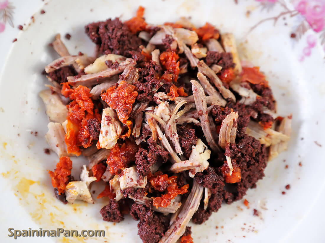 Pringa from meats from a Spanish cocido stew.