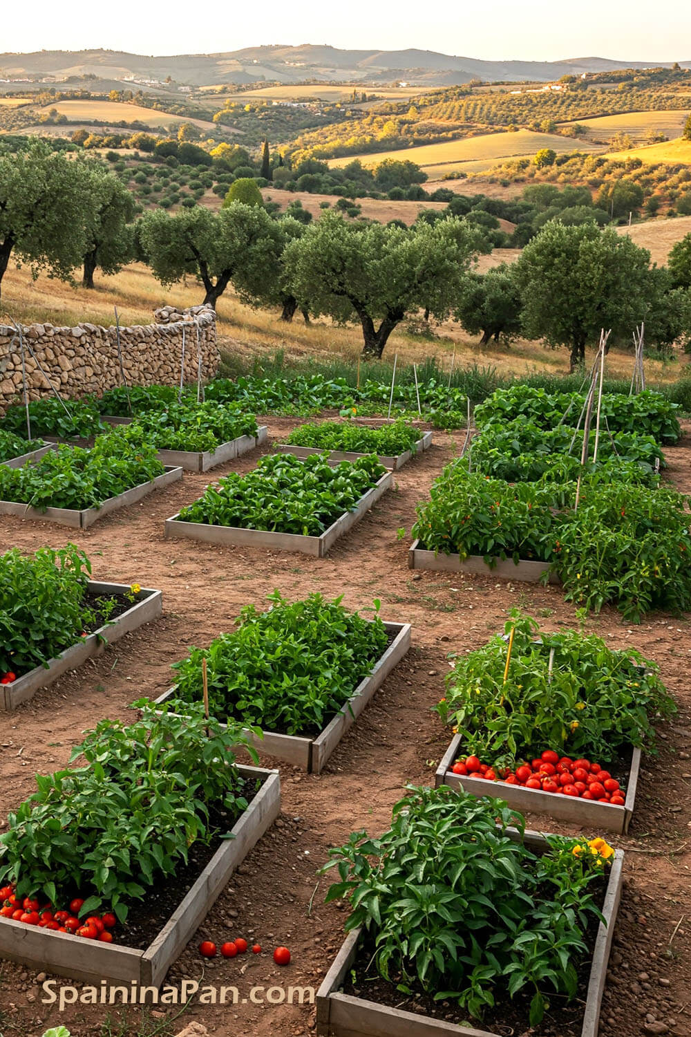A vegetable garden in Andalusia.
